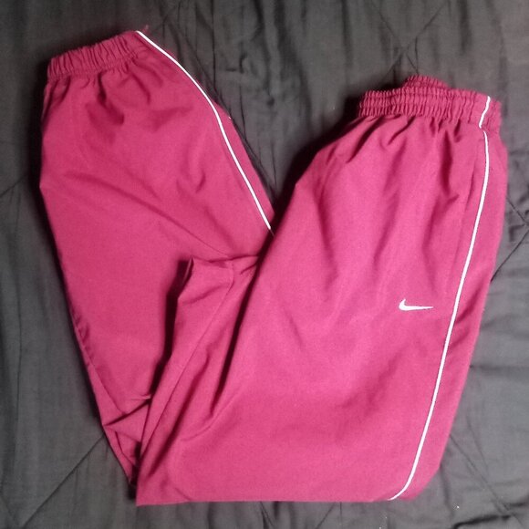 Vintage Nike Team Striped Mesh Lined Wind Pants Joggers Trainers - Picture 1 of 10